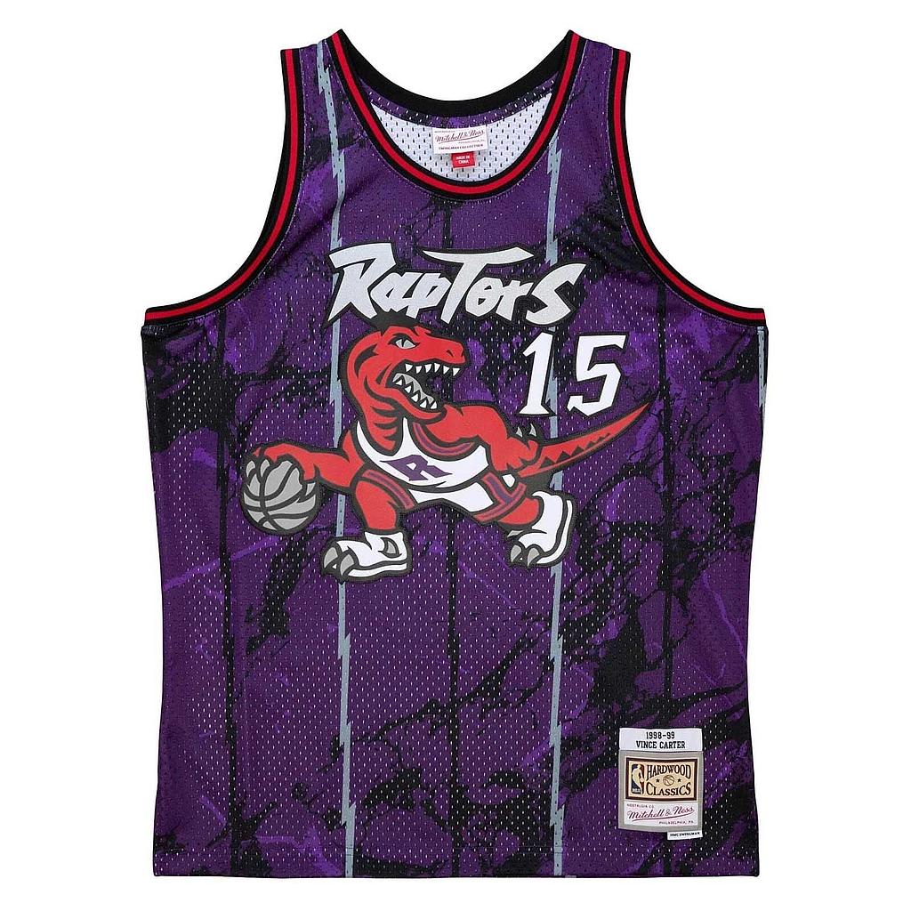 Camiseta Mitchell and Ness Toronto Raptors Vince Carter 15 Marble