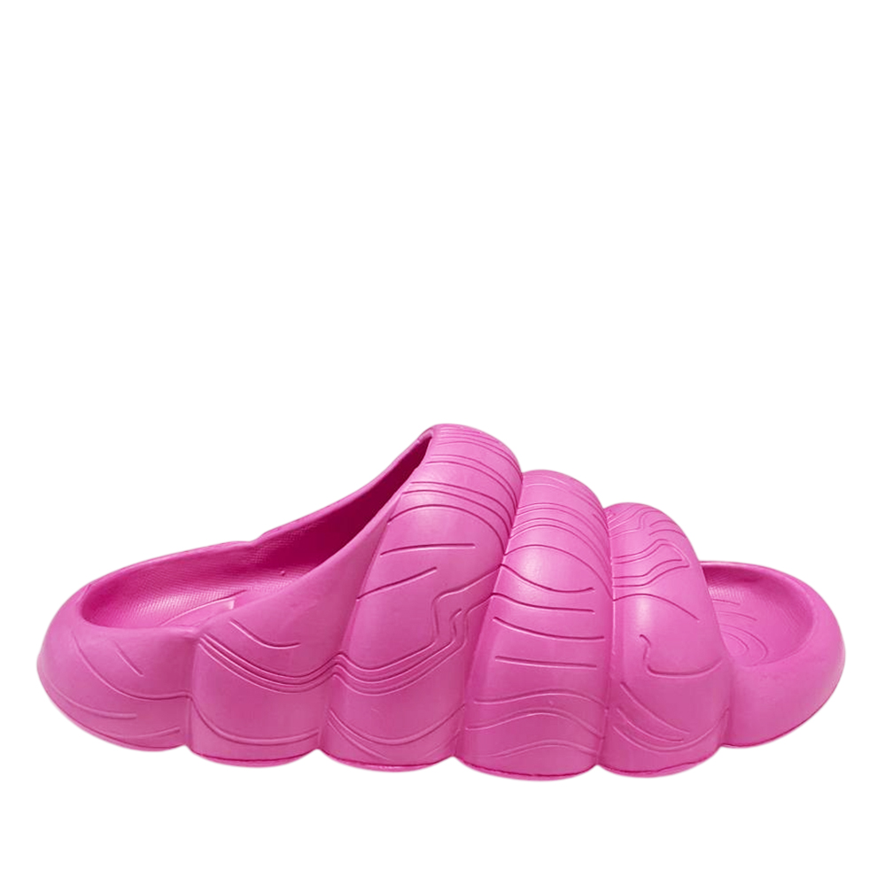 Sandalia Slip On Clouds Fucsia Mujer