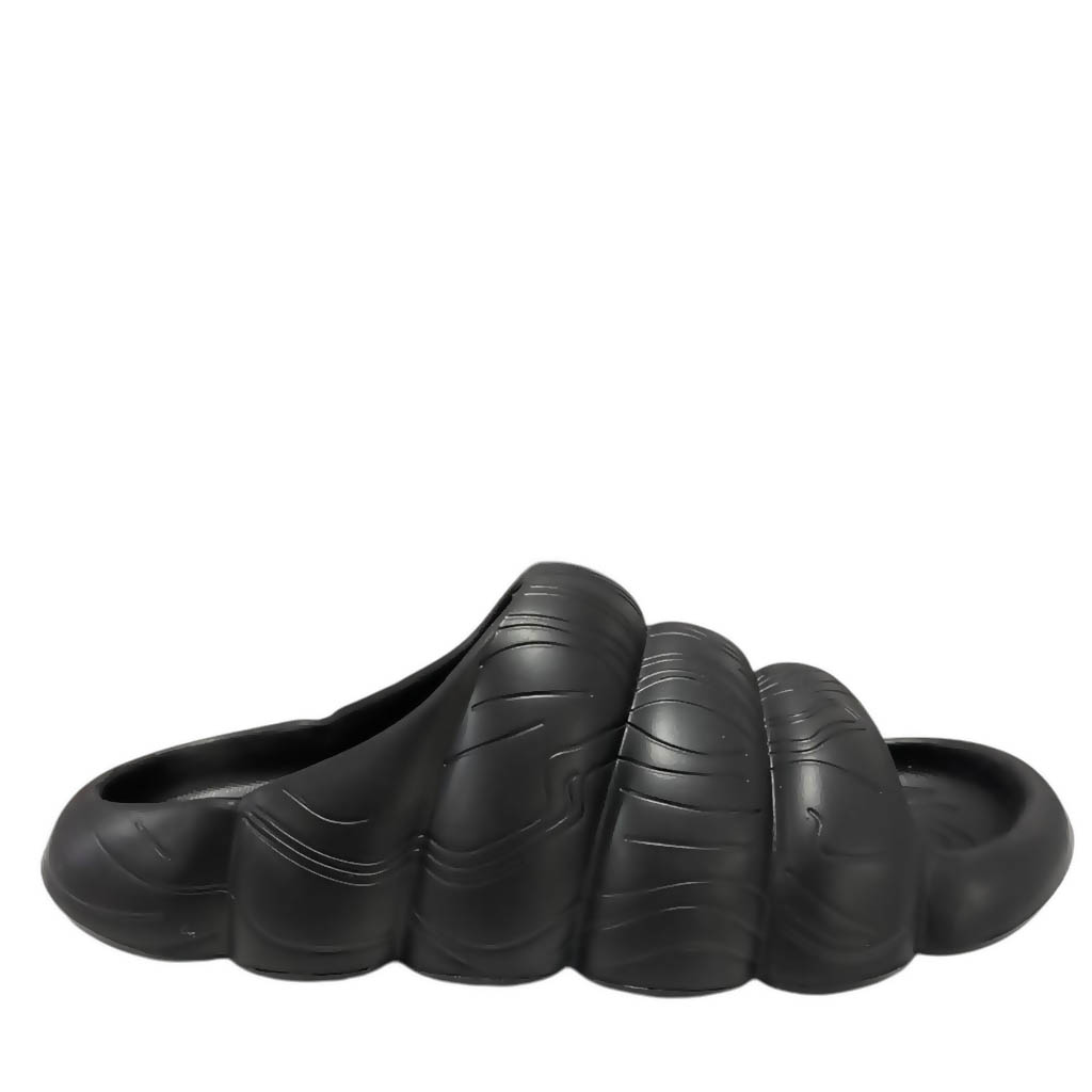 Sandalia Slip On Clouds Negro Mujer