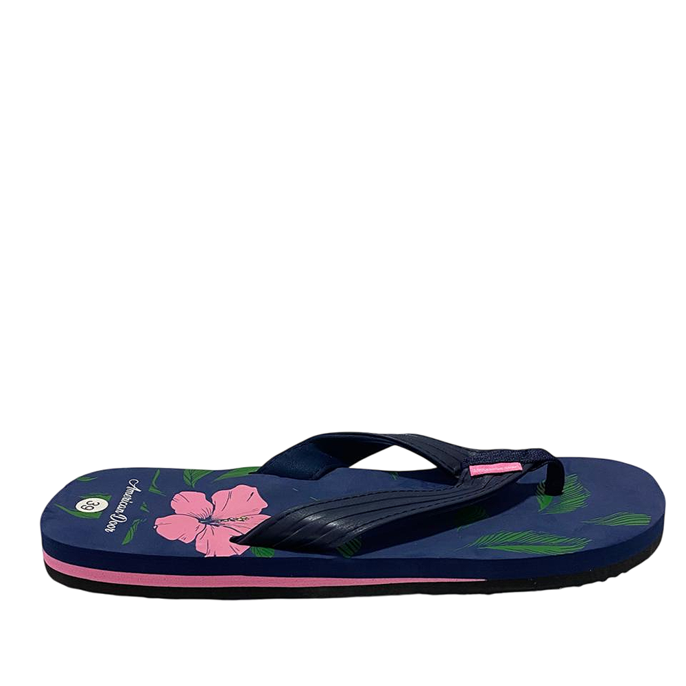 Sandalia Chala Havaiana Navy Mujer Floral