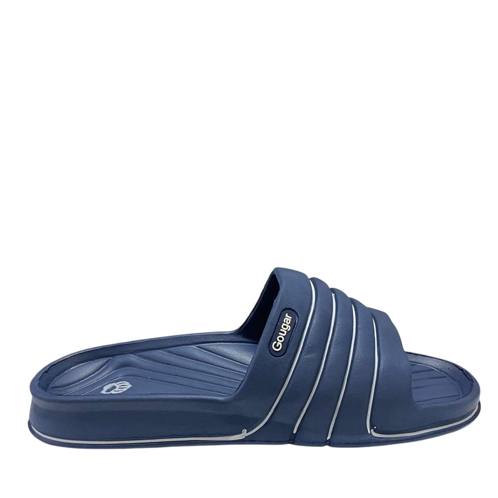 Sandalia Hombre Slip On Strips Azul