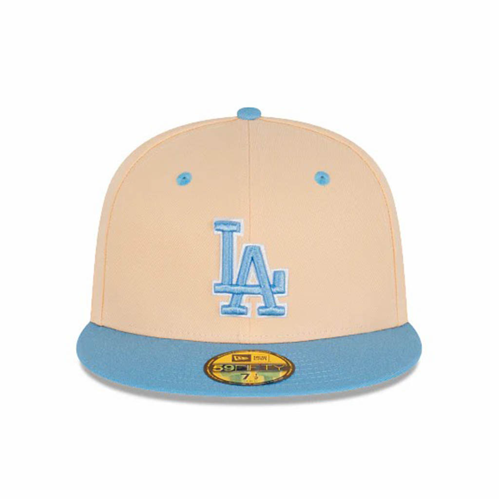 Jockey New Era 59 Fifty Los Angeles Dodgers MLB Ice Latte Vicera Plana Caps