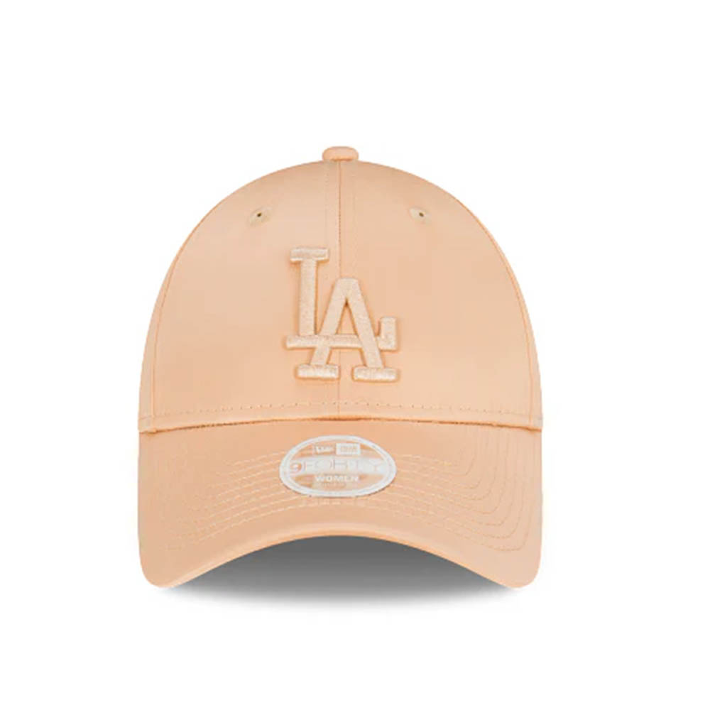 Jockey Gorra New Era Mujer 9Forty Los Angeles Dodgers Beige Satin Osfm