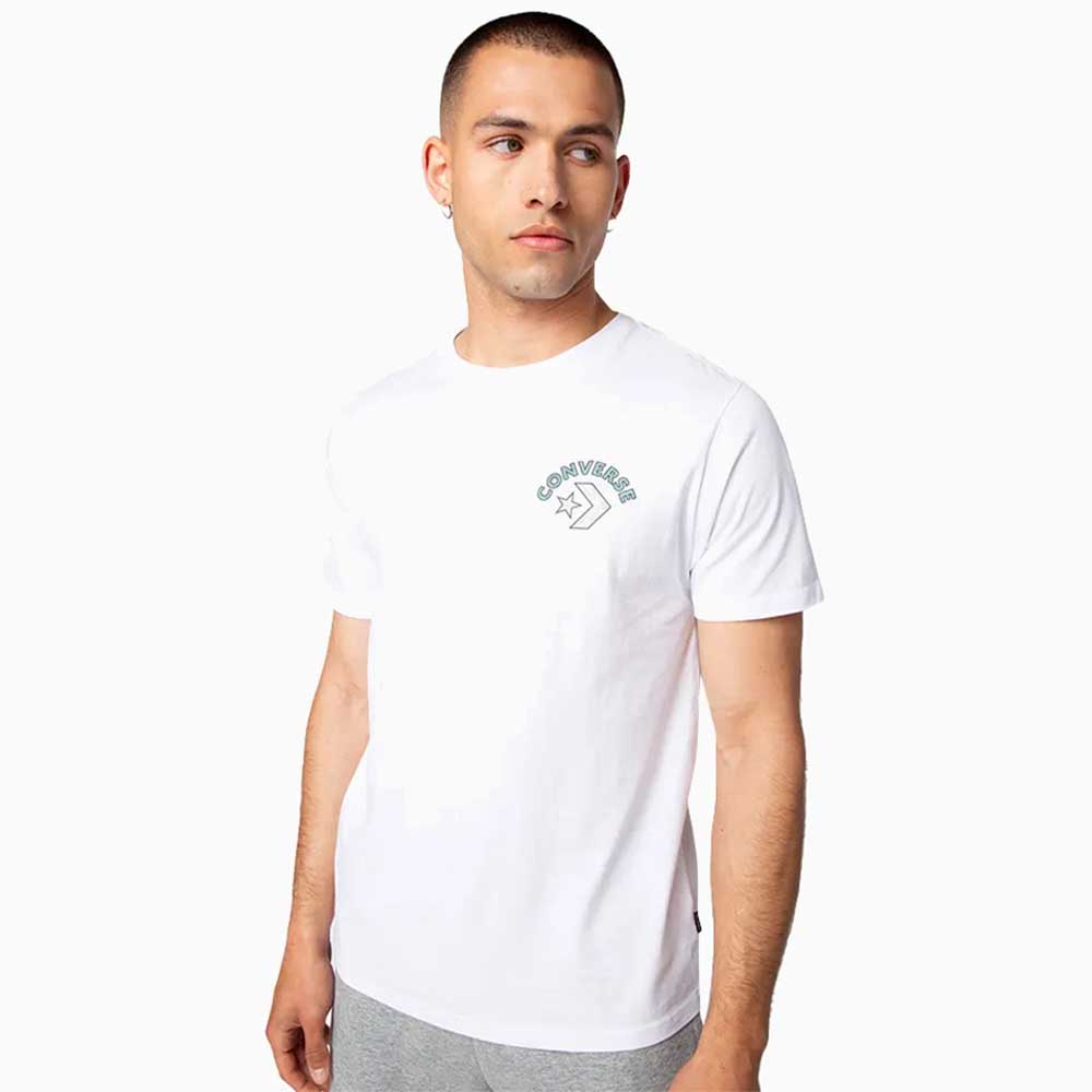 Polera Manga Corta Blanco Art of Utility Topo Converse