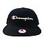 Gorro Jockey Champion BB Snapback 3D Script Negro