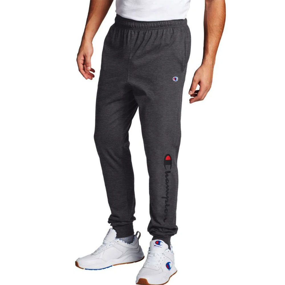 Jogger Jersey Algodón Hombre Champion Gris Graphic