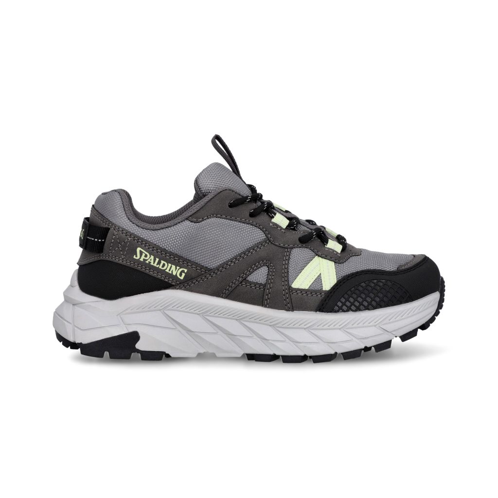 Zapatillas Outdoor Mujer Cliff Gris Negro Spalding