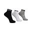 Tripack Calcetines Cortos Blanco Negro Gris Spalding 40-45