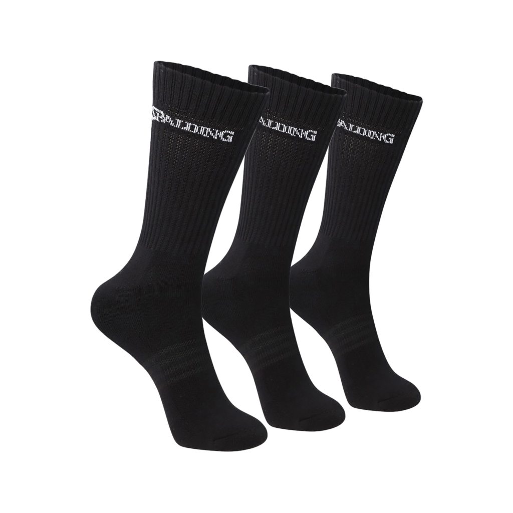 Tripack Calcetines Largos Negros Spalding 40-45