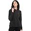Polerón Polar Mujer HI-TEC Full Zipper Negro Melange