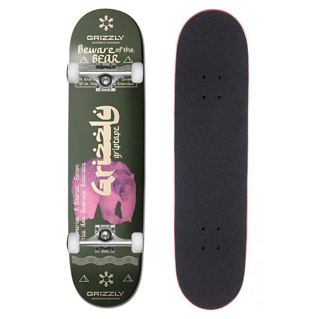 Tabla Skate Completa Arabic 8.0'' Grizzly Griptape