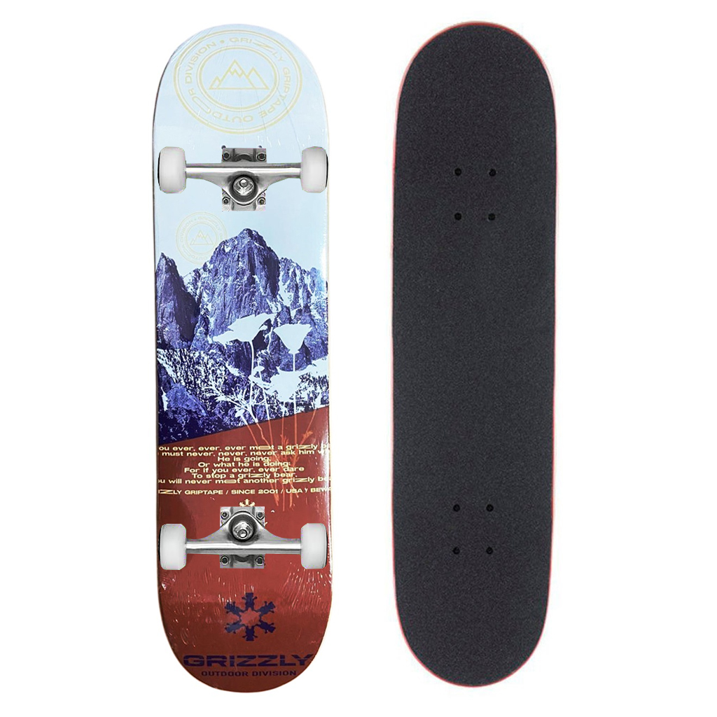 Tabla Skate Completa Wood 8.0'' Grizzly Griptape