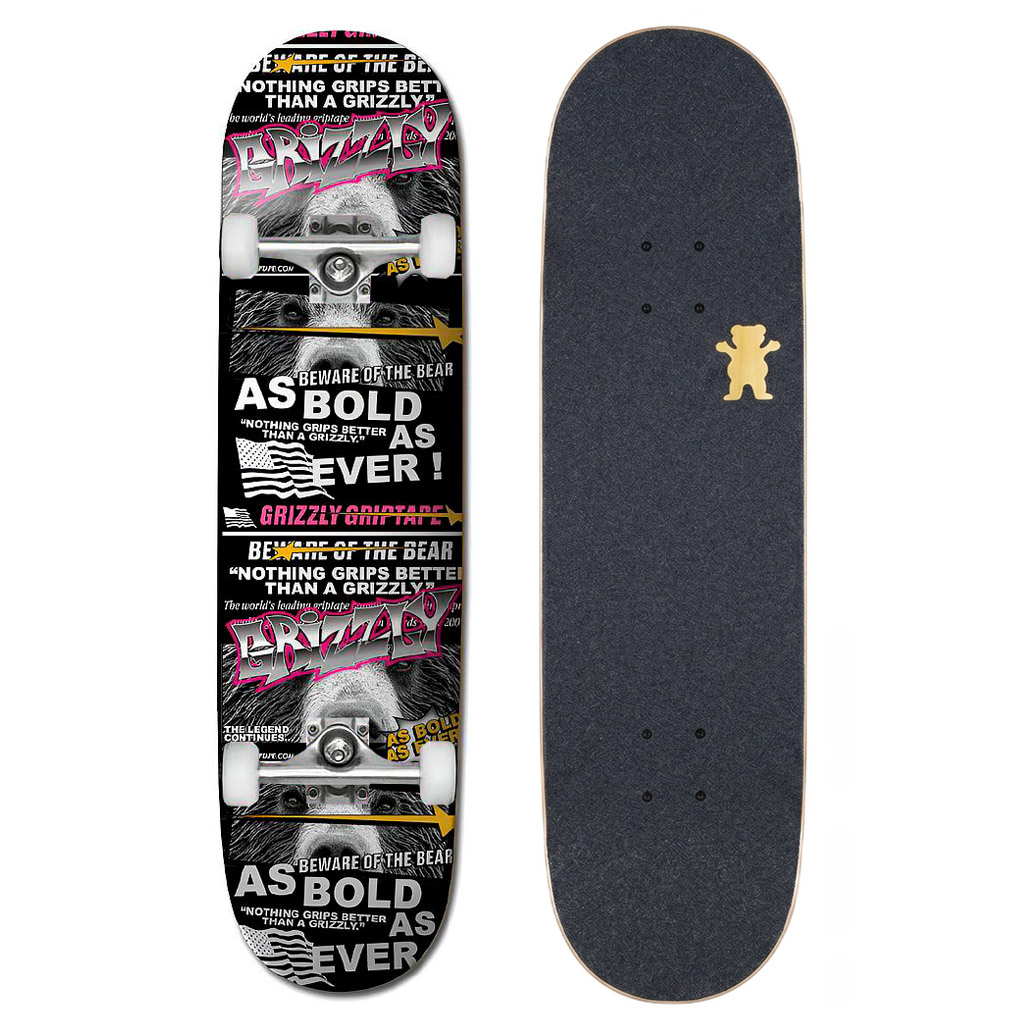 Tabla Skate Completa As Bold As Ever 8.0'' Grizzly Griptape