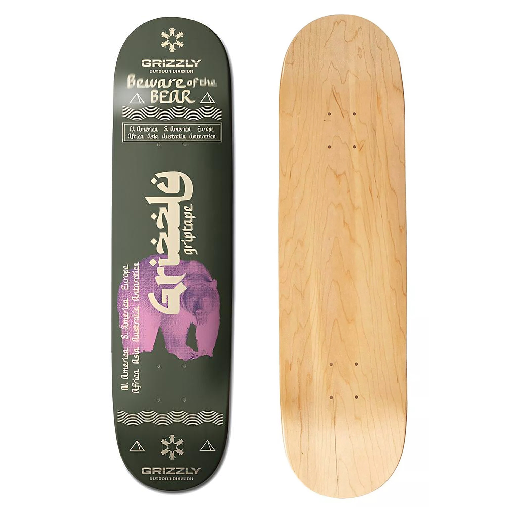 Tabla Skate Deck Grizzly Arabic 8.0'' Grizzly Griptape