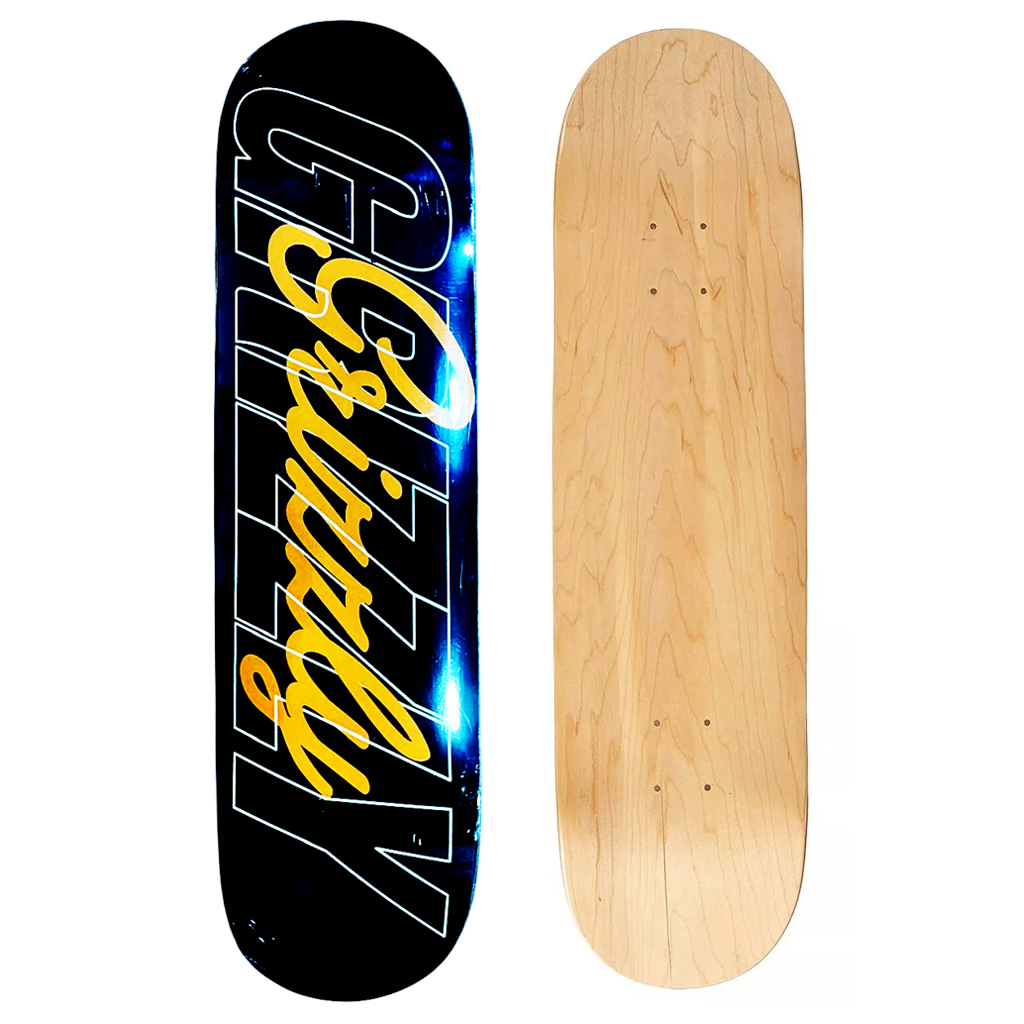 Tabla Skate Deck Black 8.0'' Grizzly Griptape