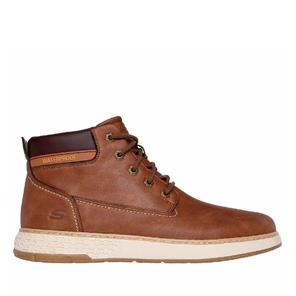 Botin Waterproof Hombre Skechers Garlan - Deno Marrón 205235-BRN