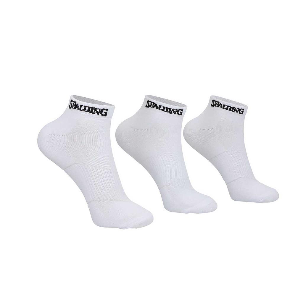 Tripack Calcetines Cortos Blancos Spalding 35-39