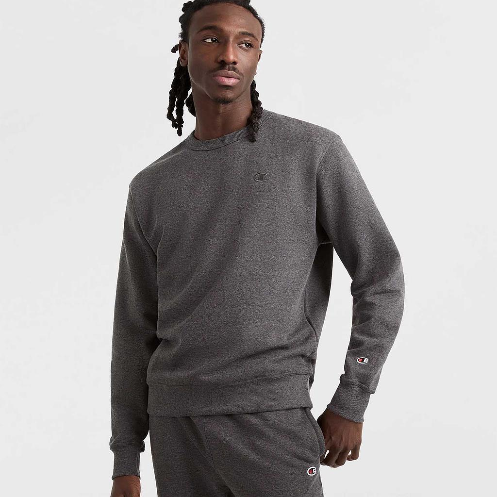 Poleron Hombre Champion Crew Fleece Gris Oscuro