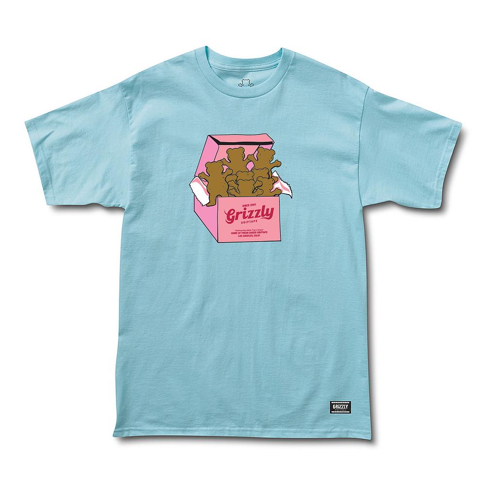 Polera Hombre Grizzly Griptape Bakers Dozen Azul