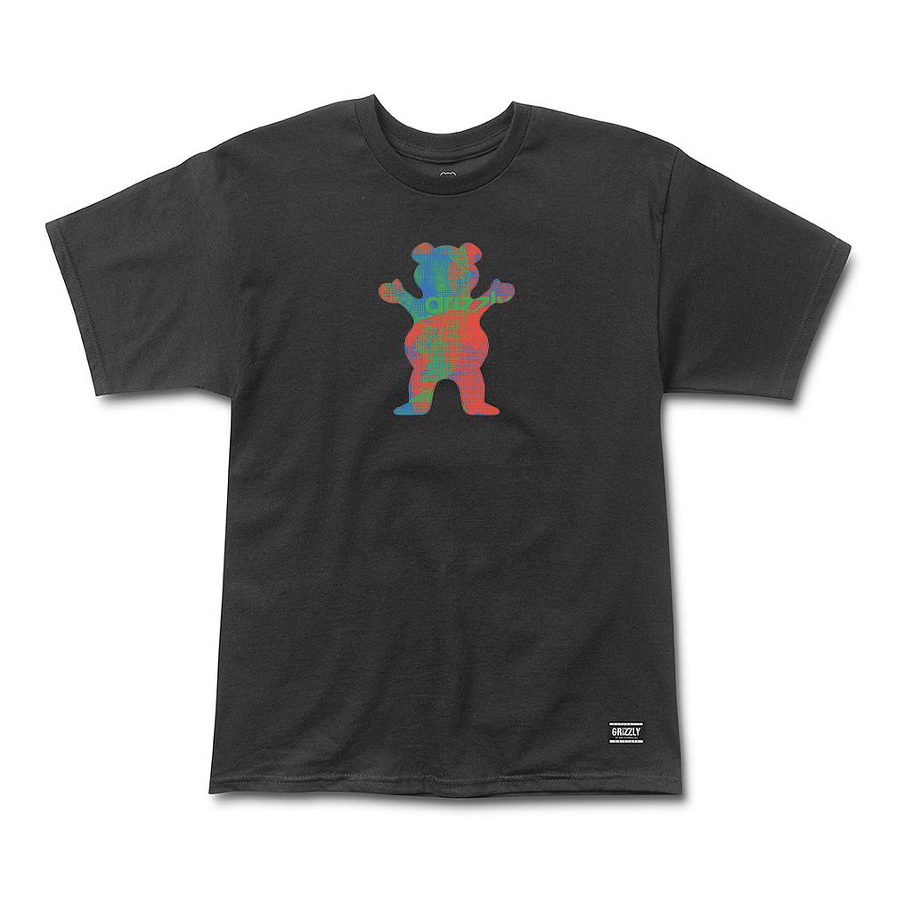 Polera Hombre Grizzly Griptape Earth Strong Negro