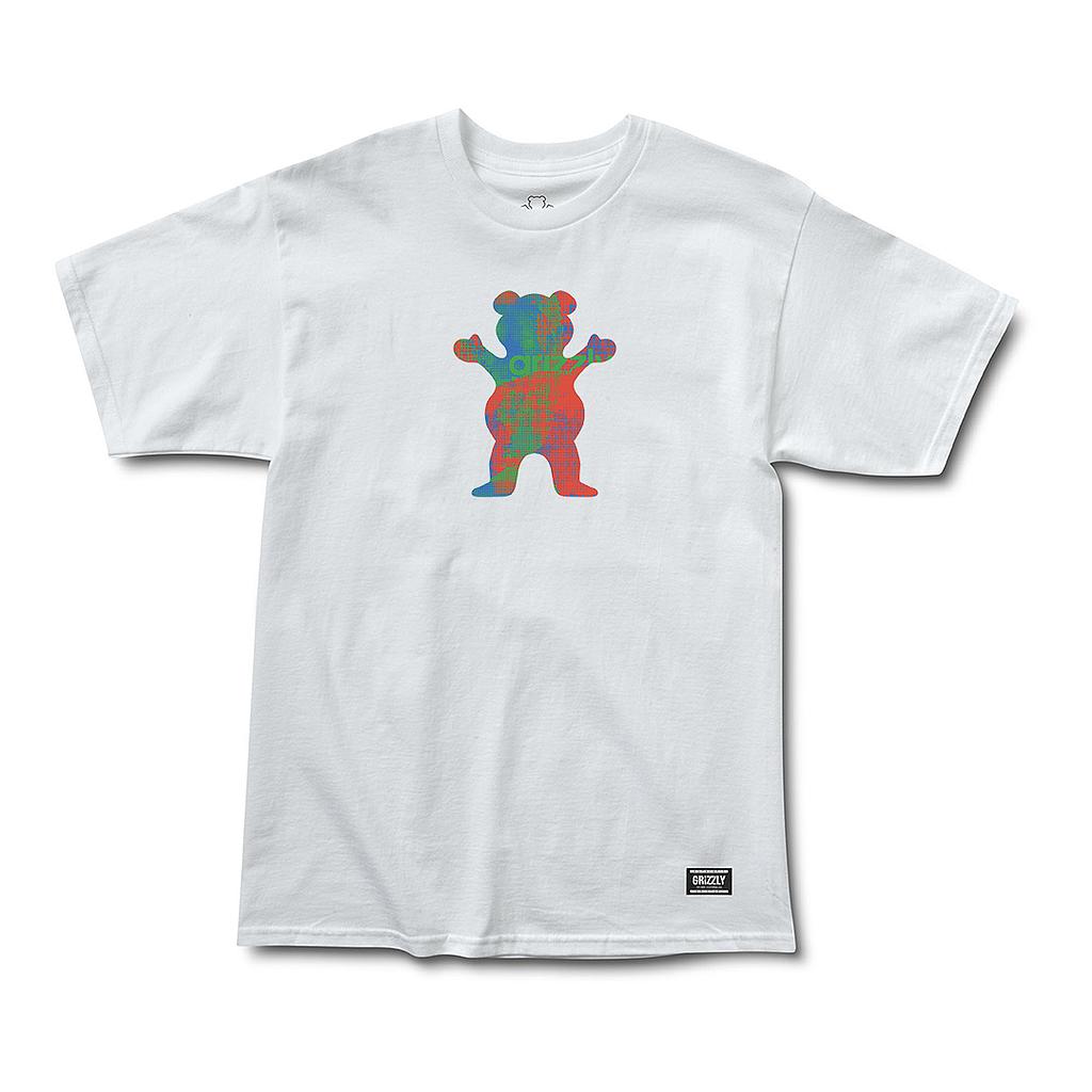 Polera Hombre Grizzly Griptape Earth Strong White