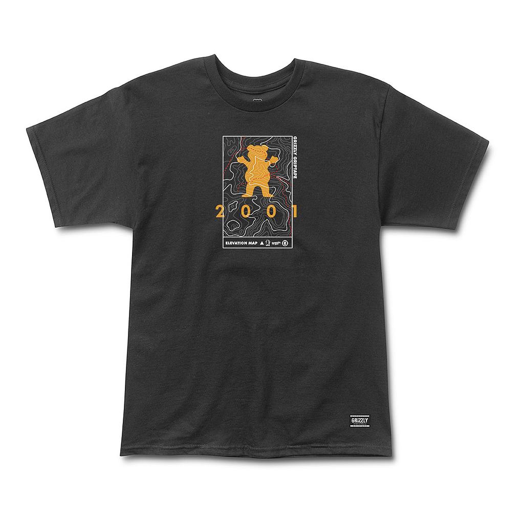 Polera Hombre Grizzly Griptape Terrain Negro