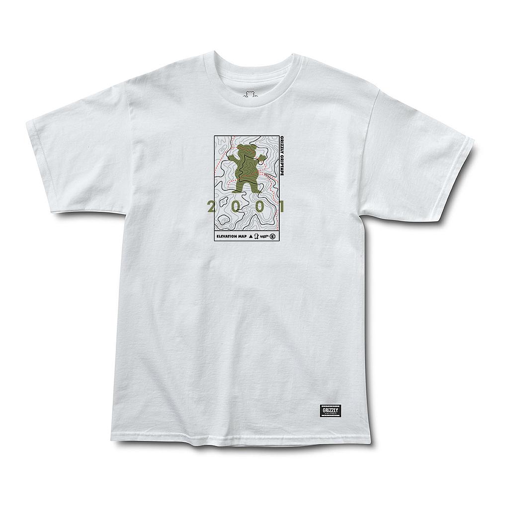 Polera Hombre Grizzly Griptape Terrain White