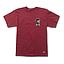 Polera Hombre Grizzly Griptape Trad Lightly Burgundy