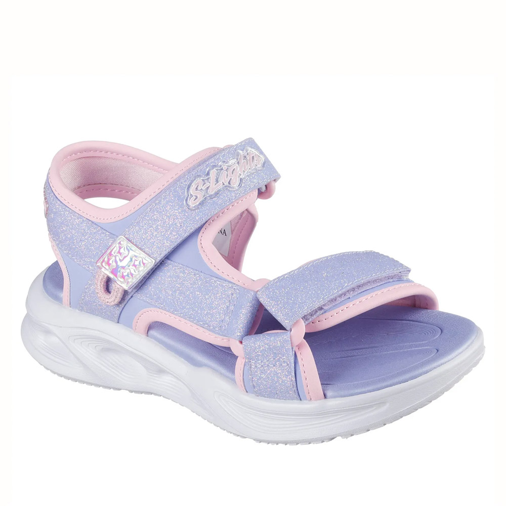 Sandalia Niña Skechers Sola Glow 303024L-LVLP