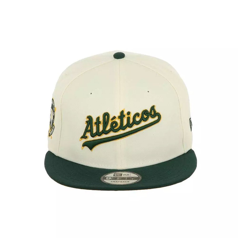 Jockey Gorra New Era 9Fifty Oakland Athletics MLB Hispanic White