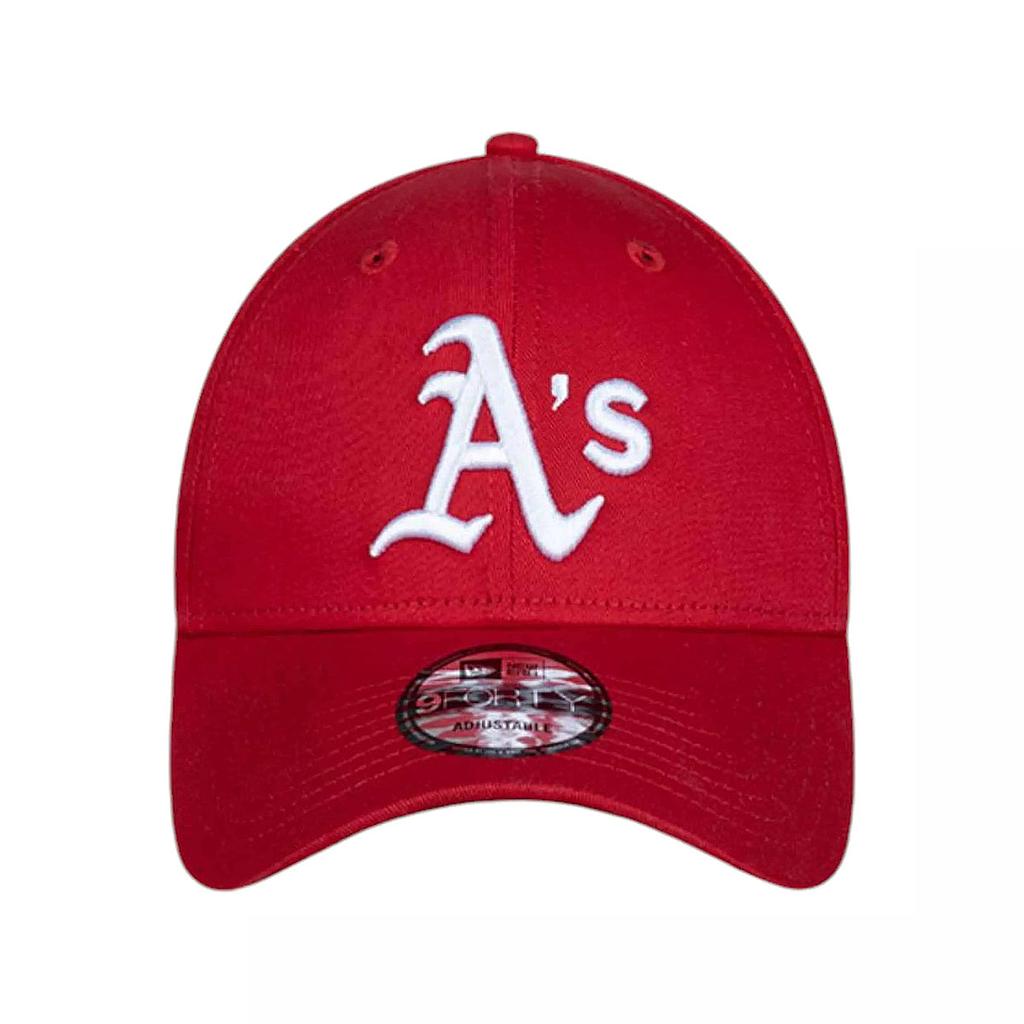 Jockey Gorra New Era 9Forty Oakland Athletics MLB Core Basics Scarlet