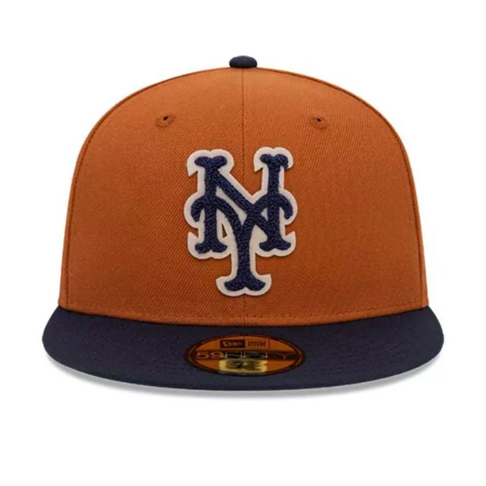 Jockey Gorra New Era 59FIFTY New York Mets MLB Med Brown