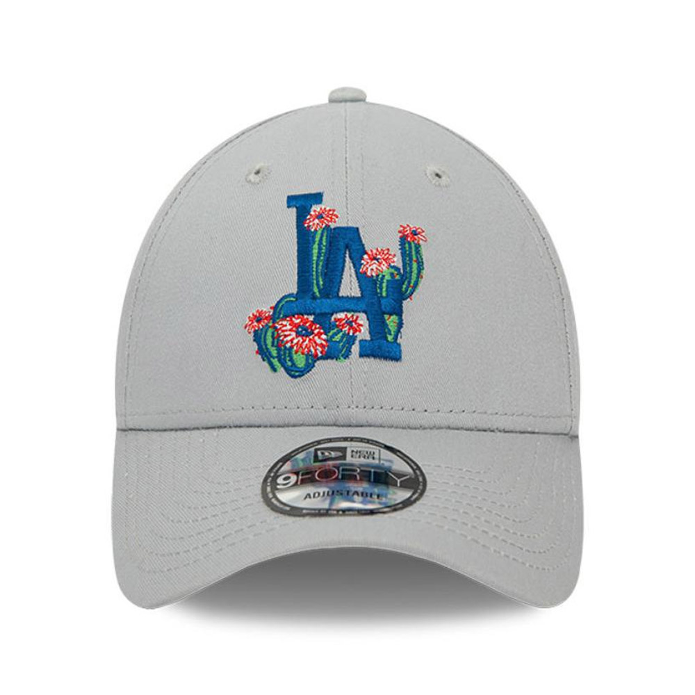 Jockey Gorra New Era Flower Icon Dodgers 9Forty Verde Oscuro