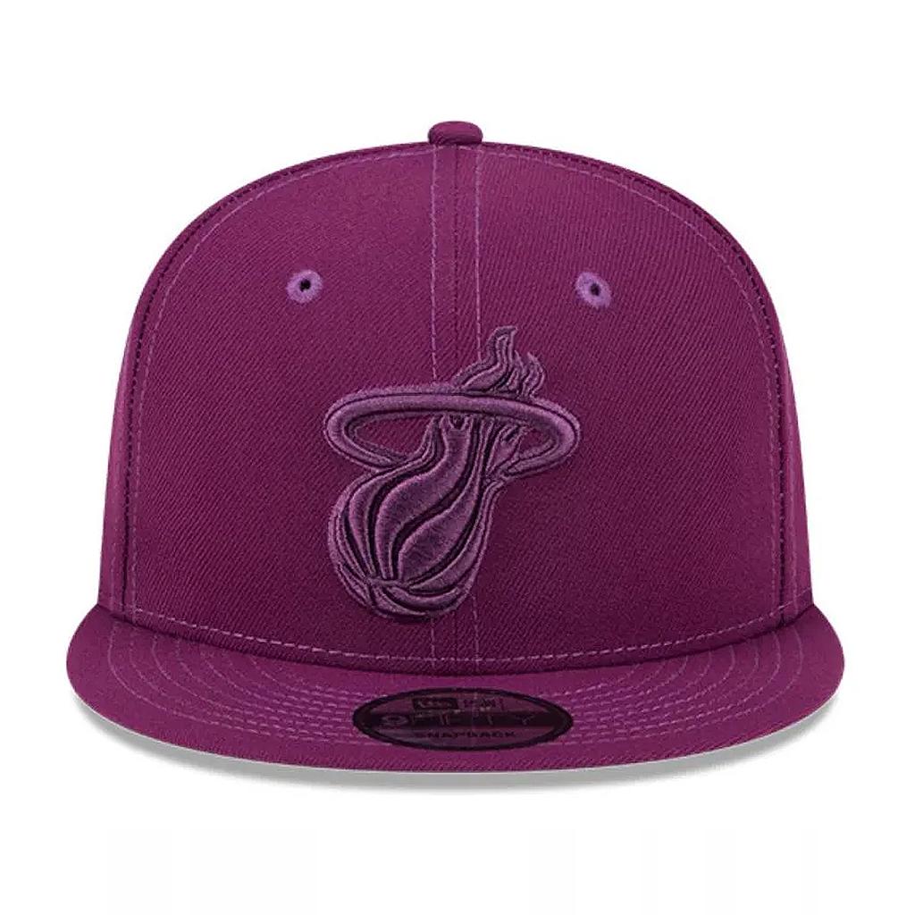Gorra New Era 9FIFTY Miami Heat Color Pack Dark Purple