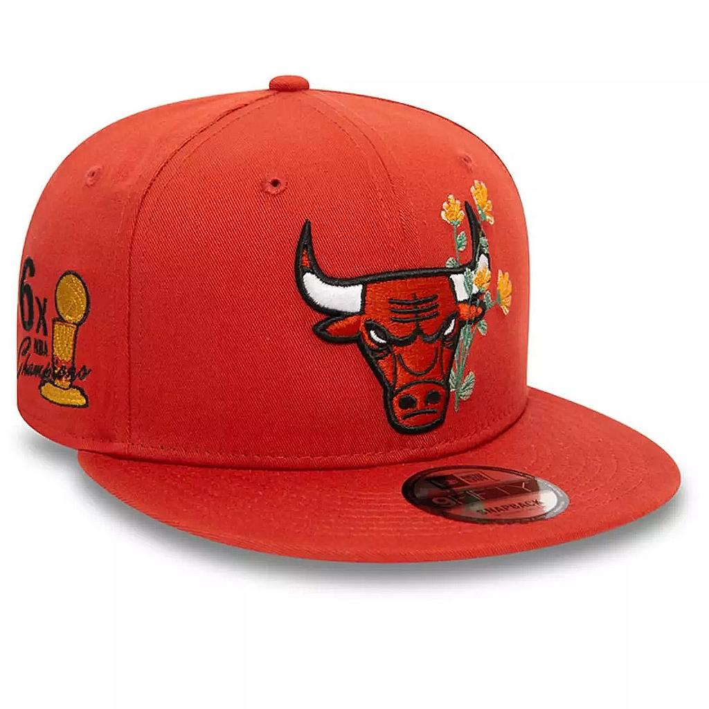 Jockey Gorra New Era 9Fifty Chicago Bulls NBA Flower Icon Copper