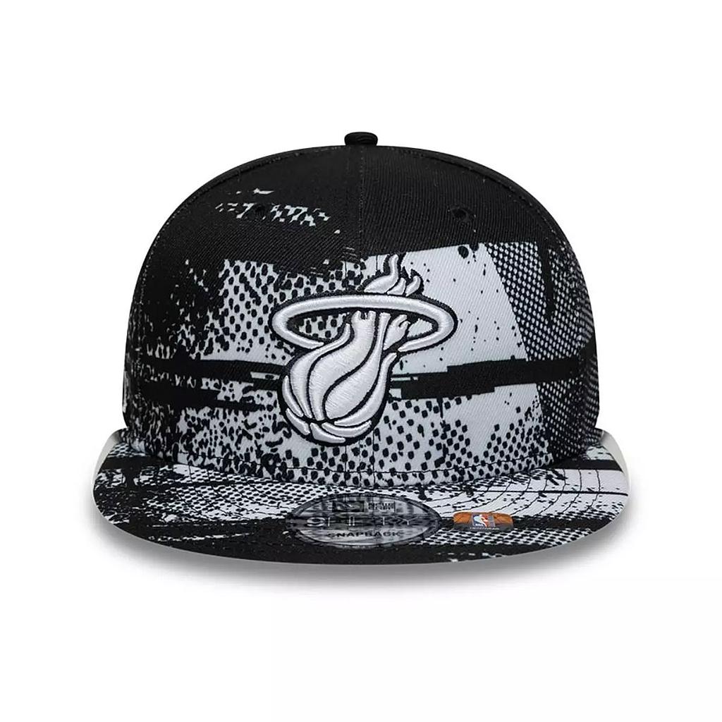 Jockey Gorra New Era 9Fifty Miami Heat NBA Tip Off Dark Black