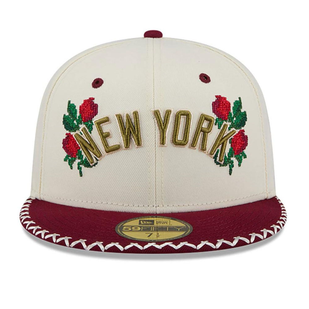 Jockey New Era 59FIFTY MLB New York Yankees Novelty Stitch Beige