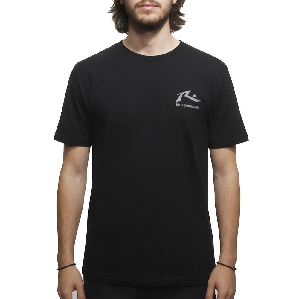 Polera Hombre Rusty Aibika Negro