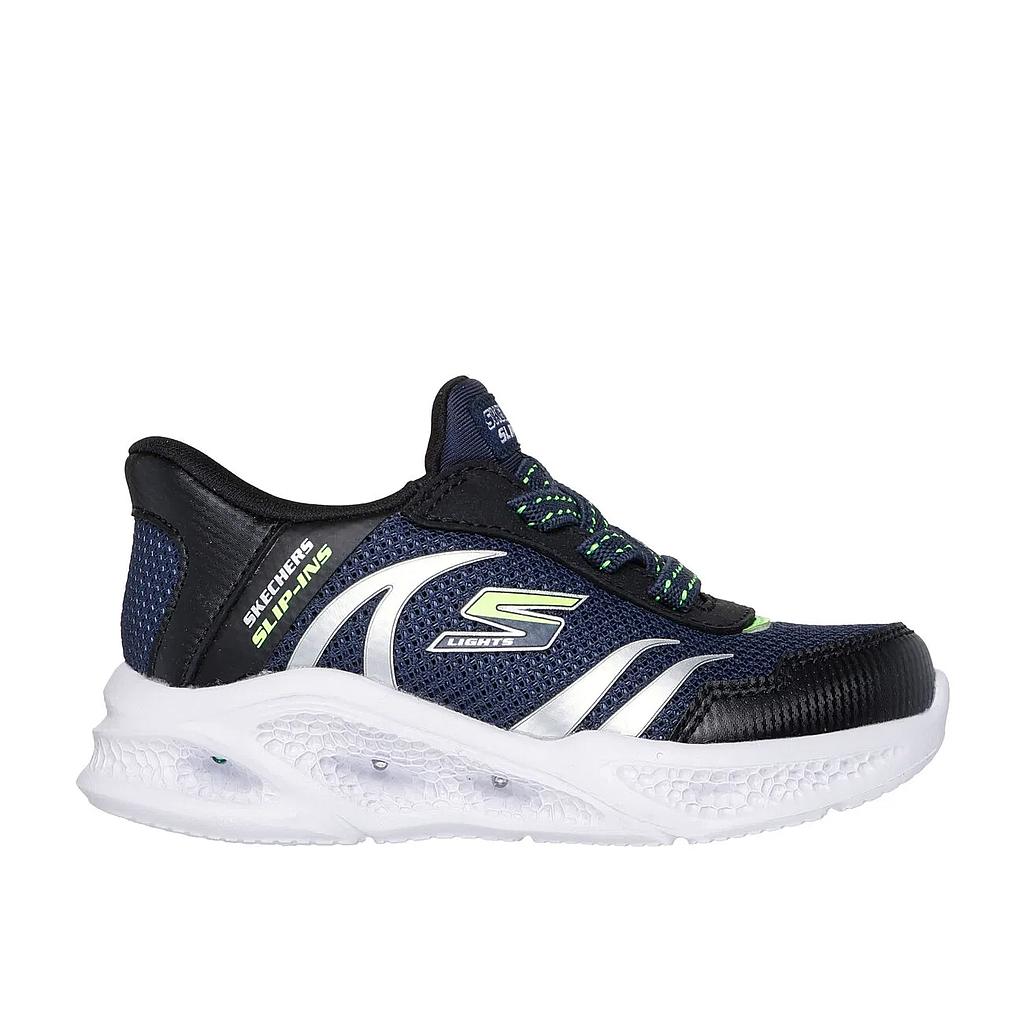 Zapatillas Urbanas Niños Skechers Slip-ins Skechers Meteor-Lights-Brisk 403848N-NVBK