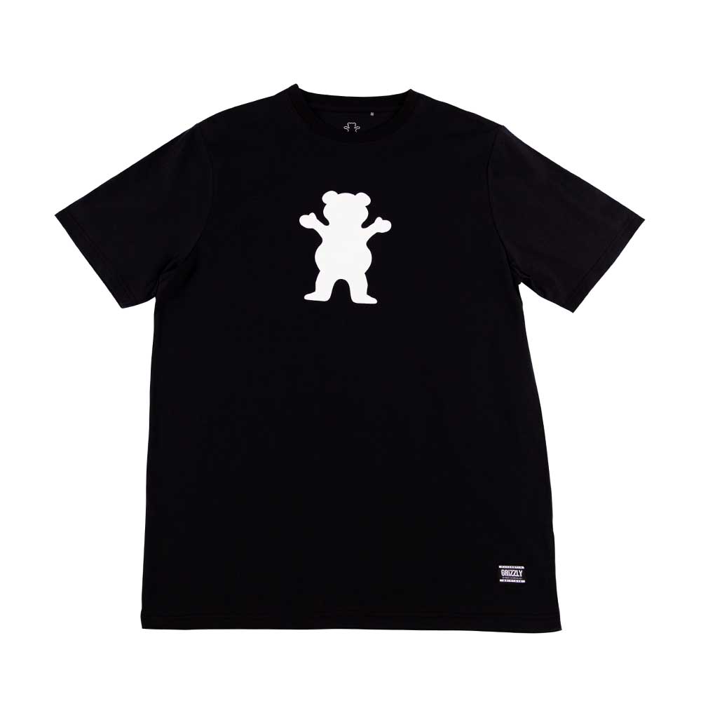 Polera Hombre Grizzly Griptape Og Bear Negro