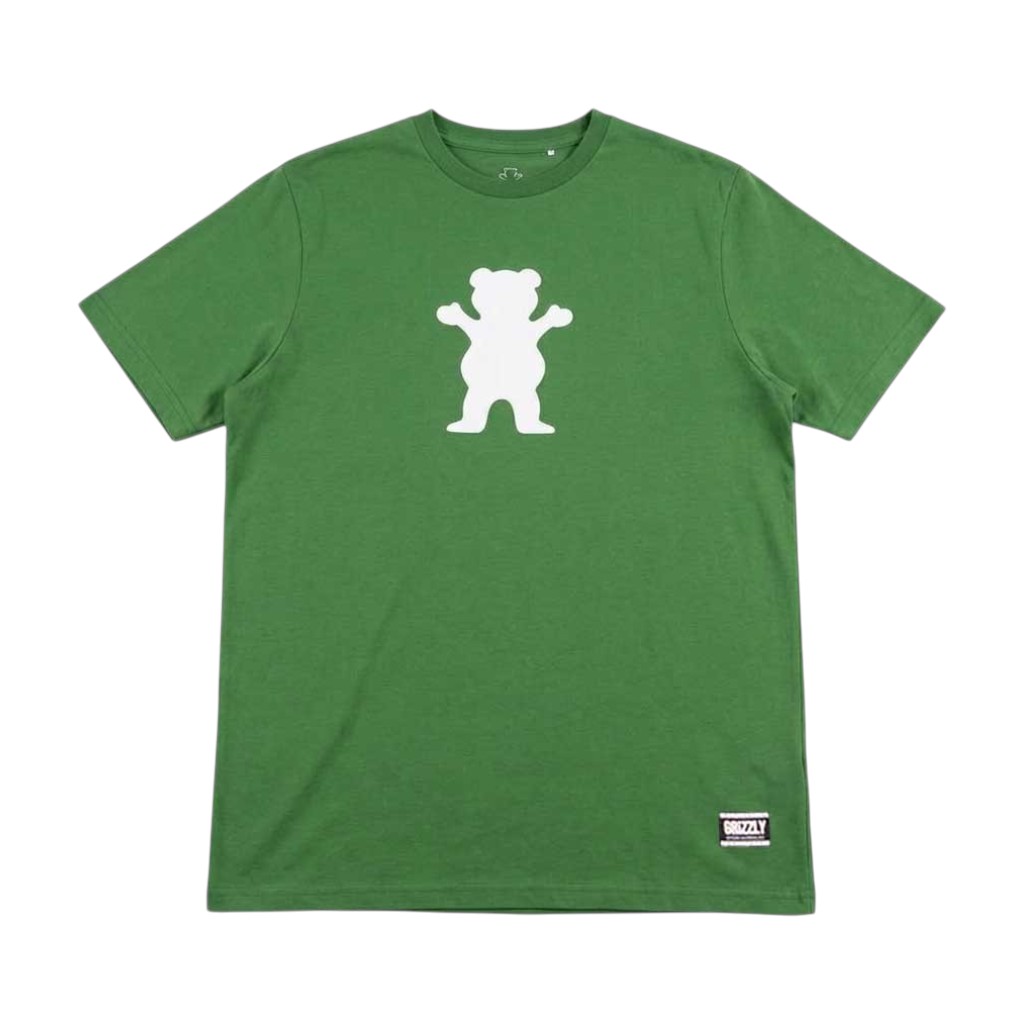 Polera Hombre Grizzly Griptape OG Bear Verde
