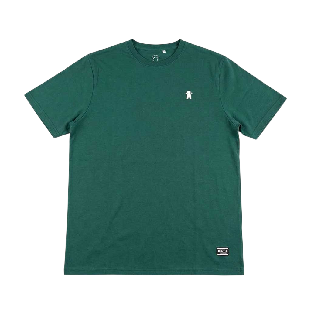 Polera Hombre Grizzly Griptape Embroidered OG Bear Verde