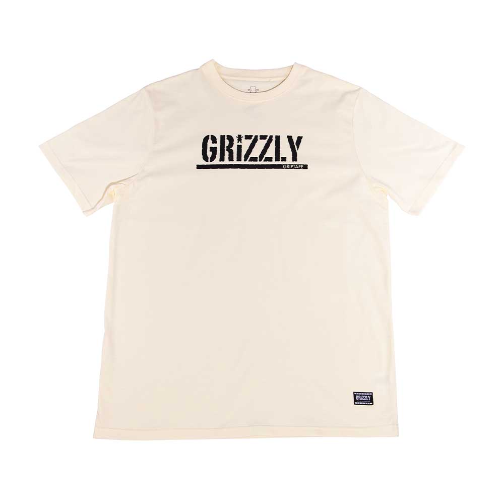 Polera Hombre Grizzly Griptape Print Script Logo Off White