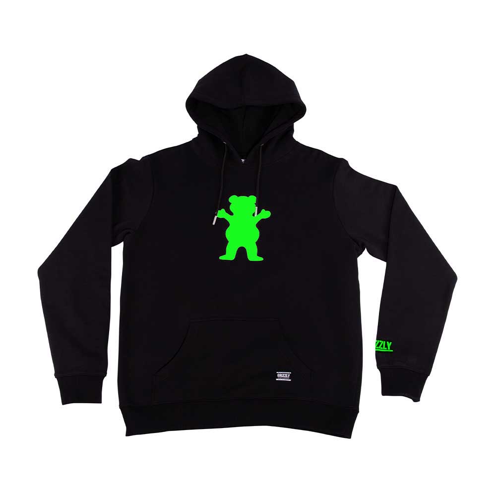 Polerón Hombre Grizzly Griptape OG Bear Negro Verde