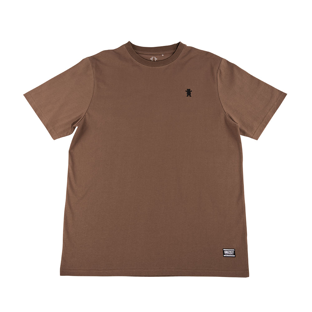 Polera Hombre Grizzly Griptape Embroidered OG Bear Cafe