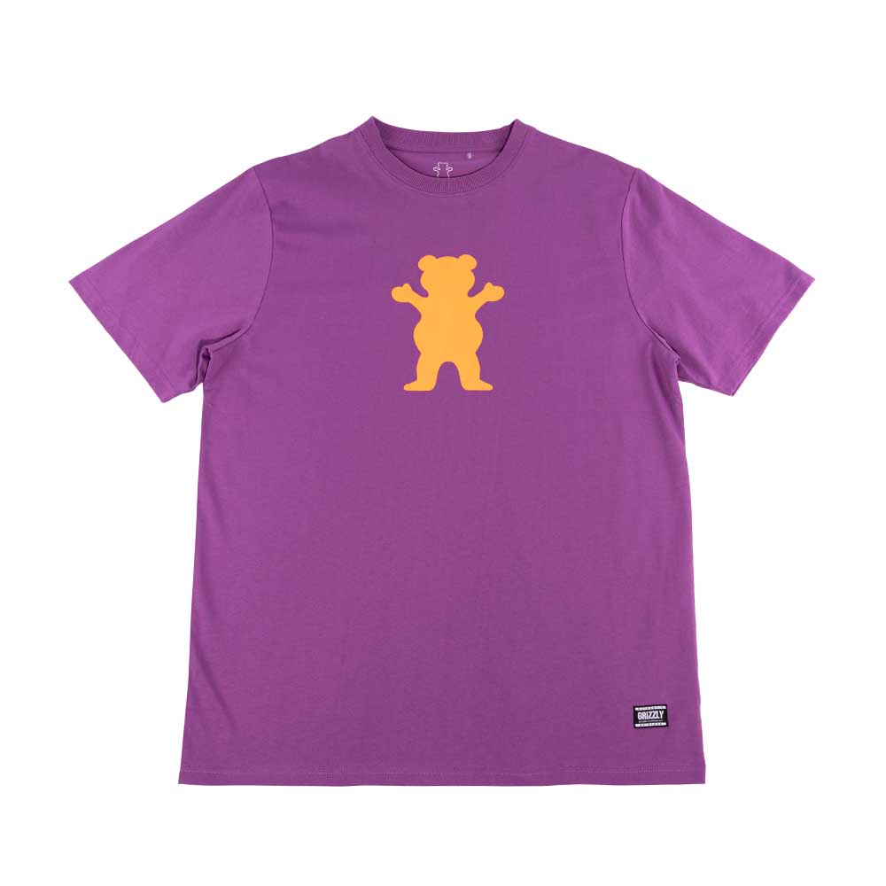 Polera Hombre Grizzly Griptape OG Bear Morado