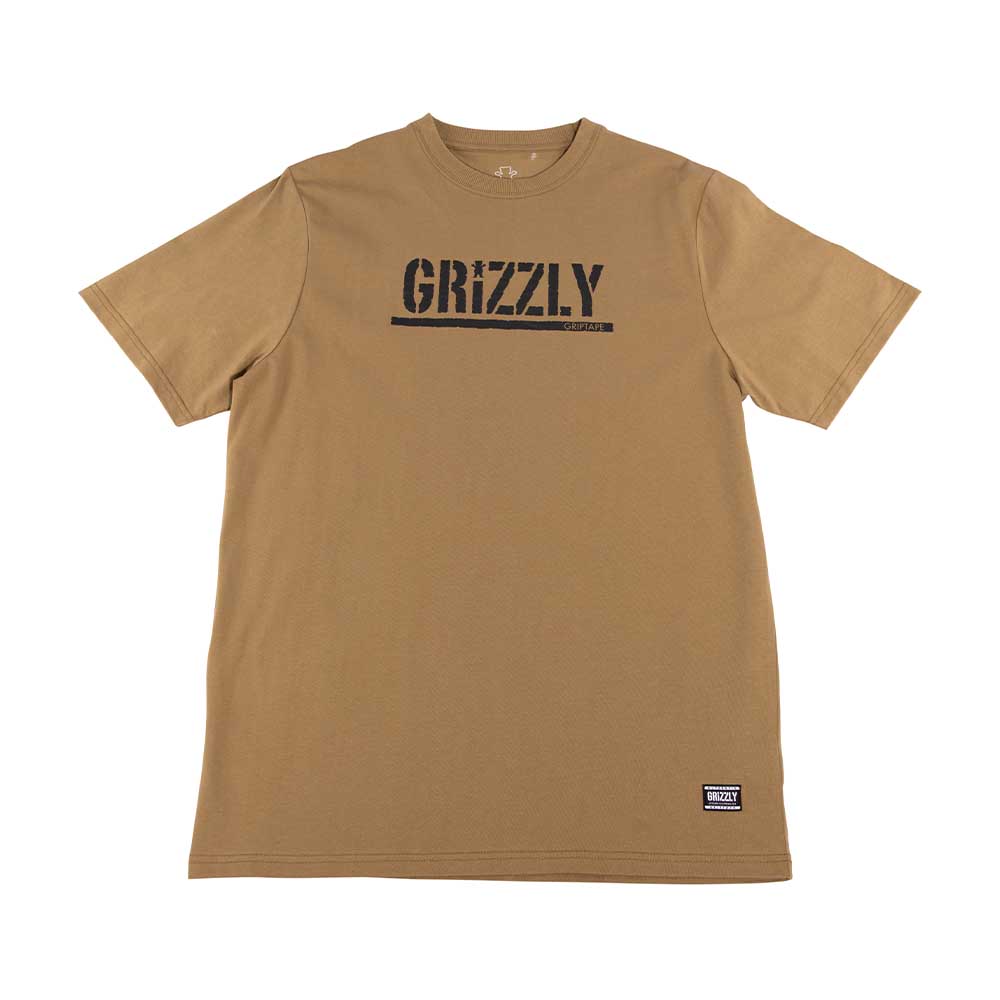 Polera Hombre Grizzly Griptape Print Script Logo Cafe