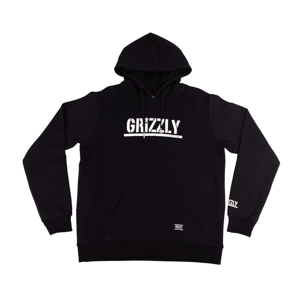 Polerón Hombre Grizzly Griptape Print Stamped Negro