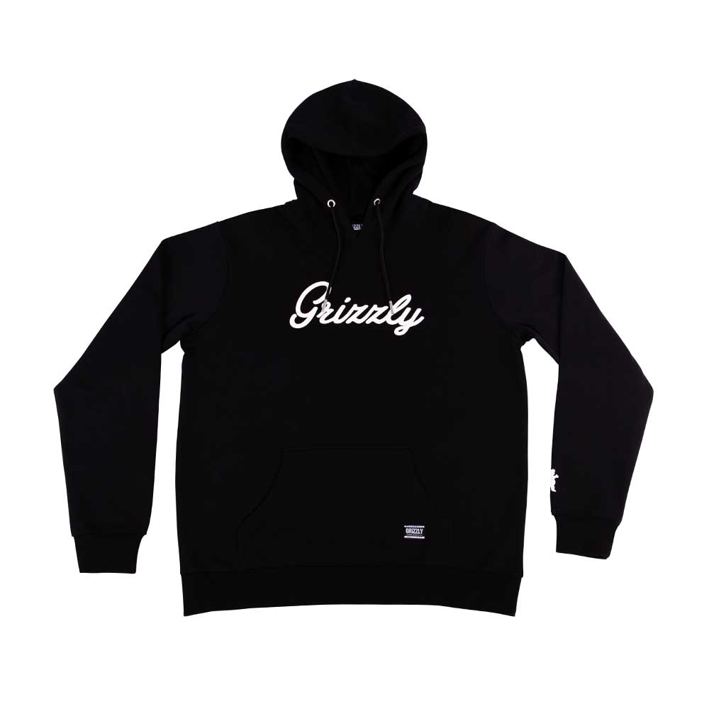 Polerón Hombre Grizzly Griptape Print Script Negro