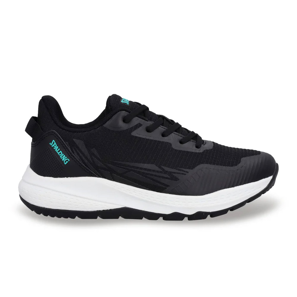 Zapatillas Trail Running Mujer Track Negro Turquesa Spalding